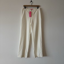 NWT Lilly Pulitzer Malorie High Rise Pants Stretch Career Office Sz 10 FLAWS
