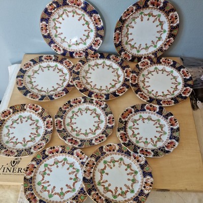 Royal Albion Crown China Imari Style Pattern Lot of 10 Plates 