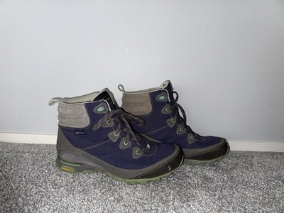 AHNU Sugarpine Waterproof Lightweight Leather Hiking Boots Vibram Womens Sz 10
