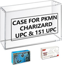 PKMN Charizard UPC Box Acrylic Case,Compatible with Mega Charizard X Ex Ultra-Pr