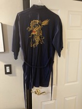 Vintage Embroidered Dragon Kimono Robe Size Medium
