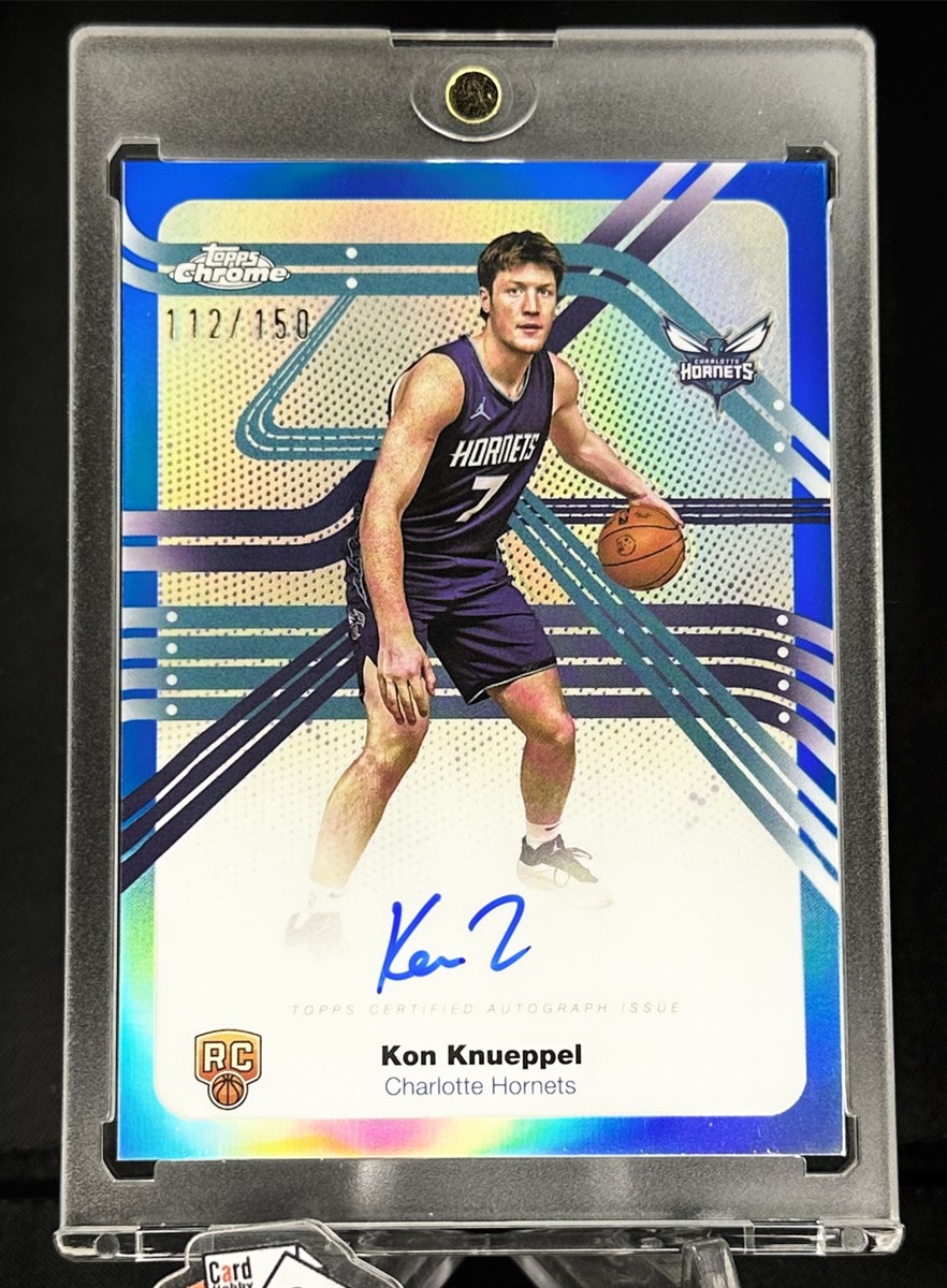2025-26 Topps Chrome Kon Knueppel Next Stop Signatures Auto RC Rookie Blue /150