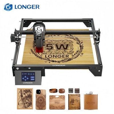 LONGER Ray5-5W Laser Engraving Overheat Detection DIY W/3.5'' Color Touchscreen