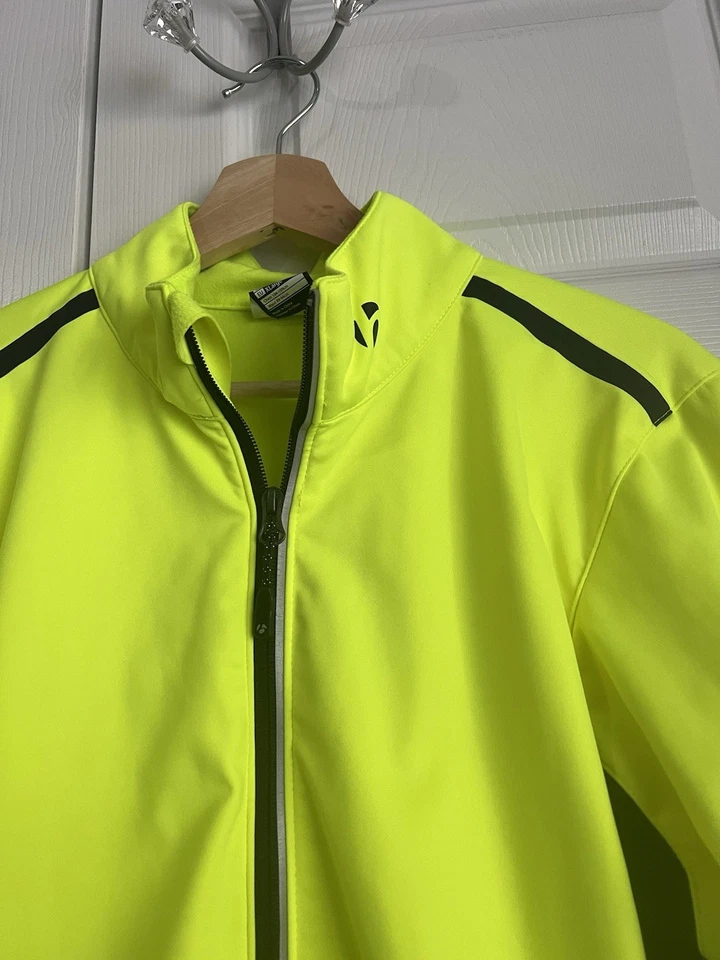 Chaqueta de ciclismo Bontrager Hi Viz adulto grande neón nailon para hombre Foto 4 de 4