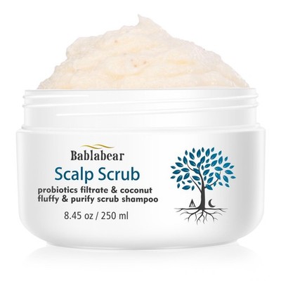 Bablabear Scalp Exfoliator Scrub,Itchy 8.45 Fl Oz (Pack of 1), White