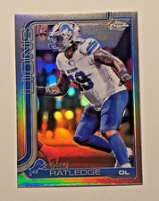 2025 Topps Chrome Tate Ratledge RC Refractor Lions