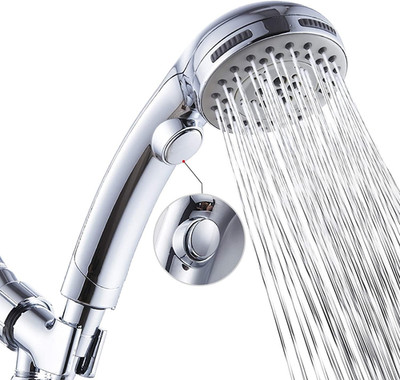 High Pressure Shower Head with Handheld Spray 6 Settings Hand Held Shower Head w