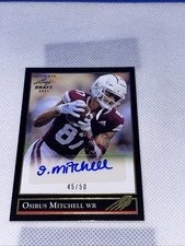 2021 Leaf Ultimate Draft 1992 Black Gold / 50 Osirus Mitchell #BG-OM1 Auto 3wu