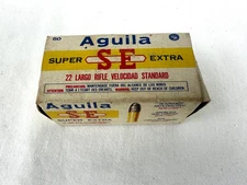 Aguila .22  Super Extra Long Rifle Empty Ammo Box Used