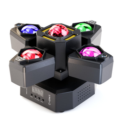 UKING 4Arms 120W RGBW Beam Magic Ball Stage Light Laser LED Moving Head Light DJ