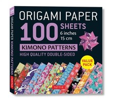 Origami Paper 100 Sheets Kimono Patterns 6" 15 CM : High-Quality Double-Sided O