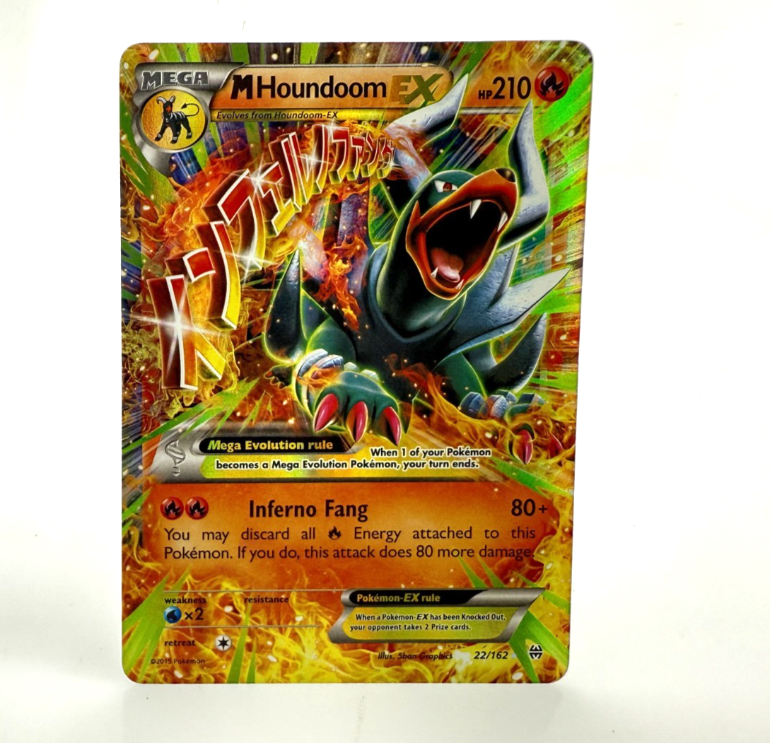 M HOUNDOOM EX 22/162 XY BREAKthrough HOLO FULL ART Pokemon NM | eBay