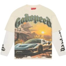 Godspeed Sunset Drift Layered T-Shirt Bone