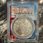 1885-O Morgan Silver Dollar PCGS MS62 Witter Coin Label