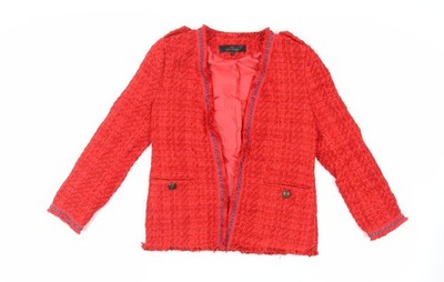 NEXT Damen Jacke Blazer rot Größe 6 - offen