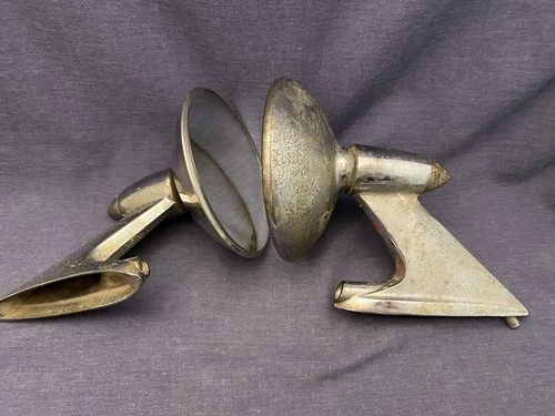 1958? Set Mopar Chrome Side Mirror Pair Plymouth Chrysler M951 1599707 1959?