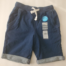 NWT Carter's Boys Size 7 Navy Blue Shorts Elastic Waist Drawcord