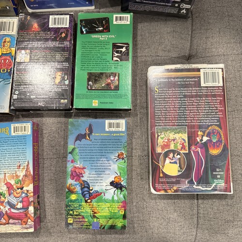VINTAGE 80S-90S CARTOON VHS TAPES LOT Goosebumps Disney Go Joe POWER RANGERS - Imagen 11 de 20