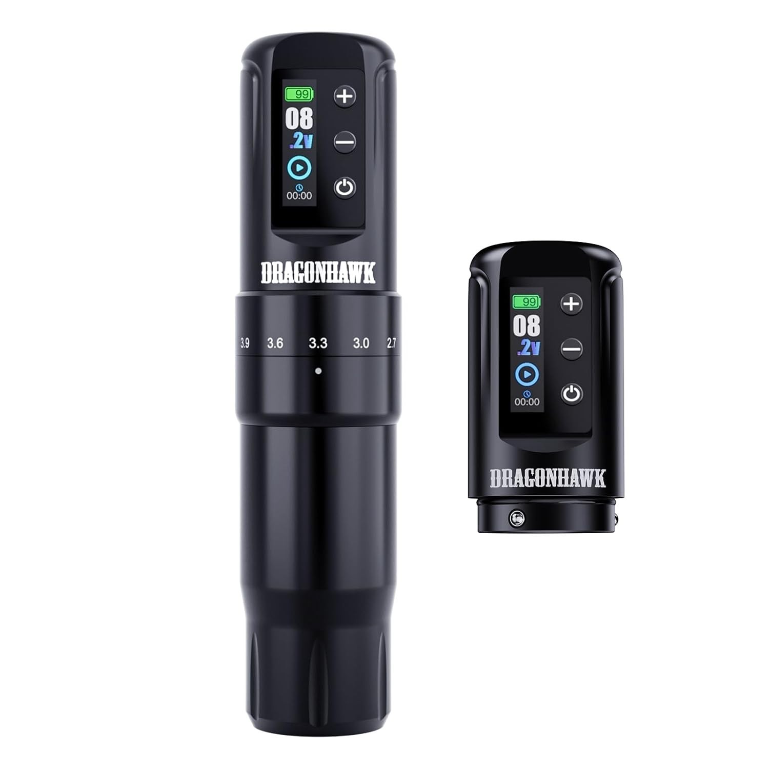 Dragonhawk Atom2 Pro Cordless Tattoo Pen Machine - 7 Storkes Length Professional