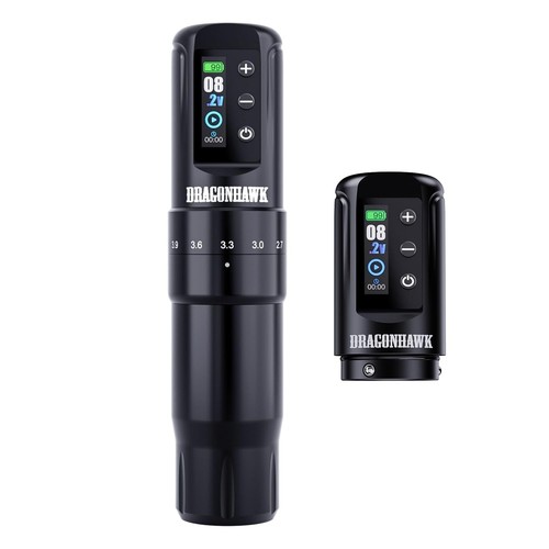 Dragonhawk Atom2 Pro Cordless Tattoo Pen Machine - 7 Storkes Length Professional