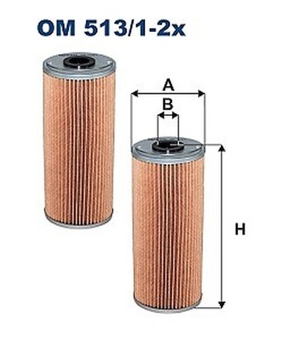 Filtron OM 513/1-2X ÖLfilter Filtereinsatz FüR MERCEDES-BENZ Neoplan Setra-image