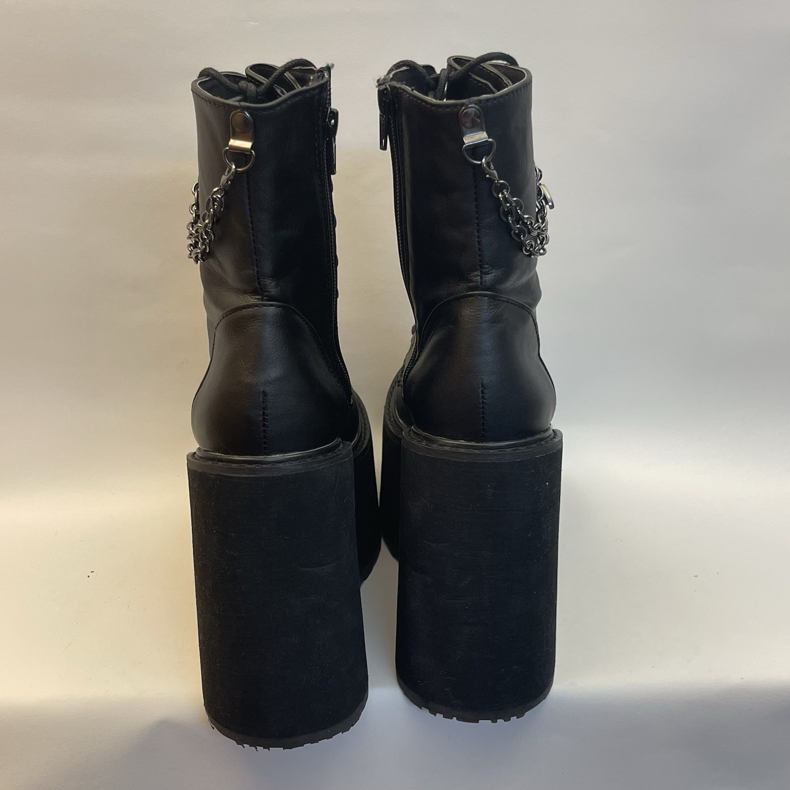 Demonia Swing 101 Black Wedge Platform Punk Emo B… - image 10