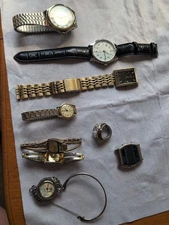 Lot Of 9 Watches, Seiko, Citizens, Persona...