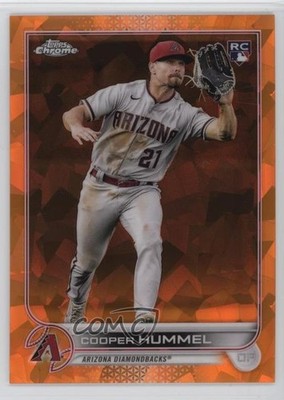 2022 Topps Chrome Update Sapphire Orange 13/25 Cooper Hummel Rookie RC 16tx
