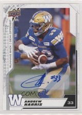 2020 Upper Deck CFL Auto Andrew Harris #91 Auto 2y5