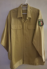 Chemise marron uniforme police allemande vintage patch cool taille 44 ? - Excellent état !
