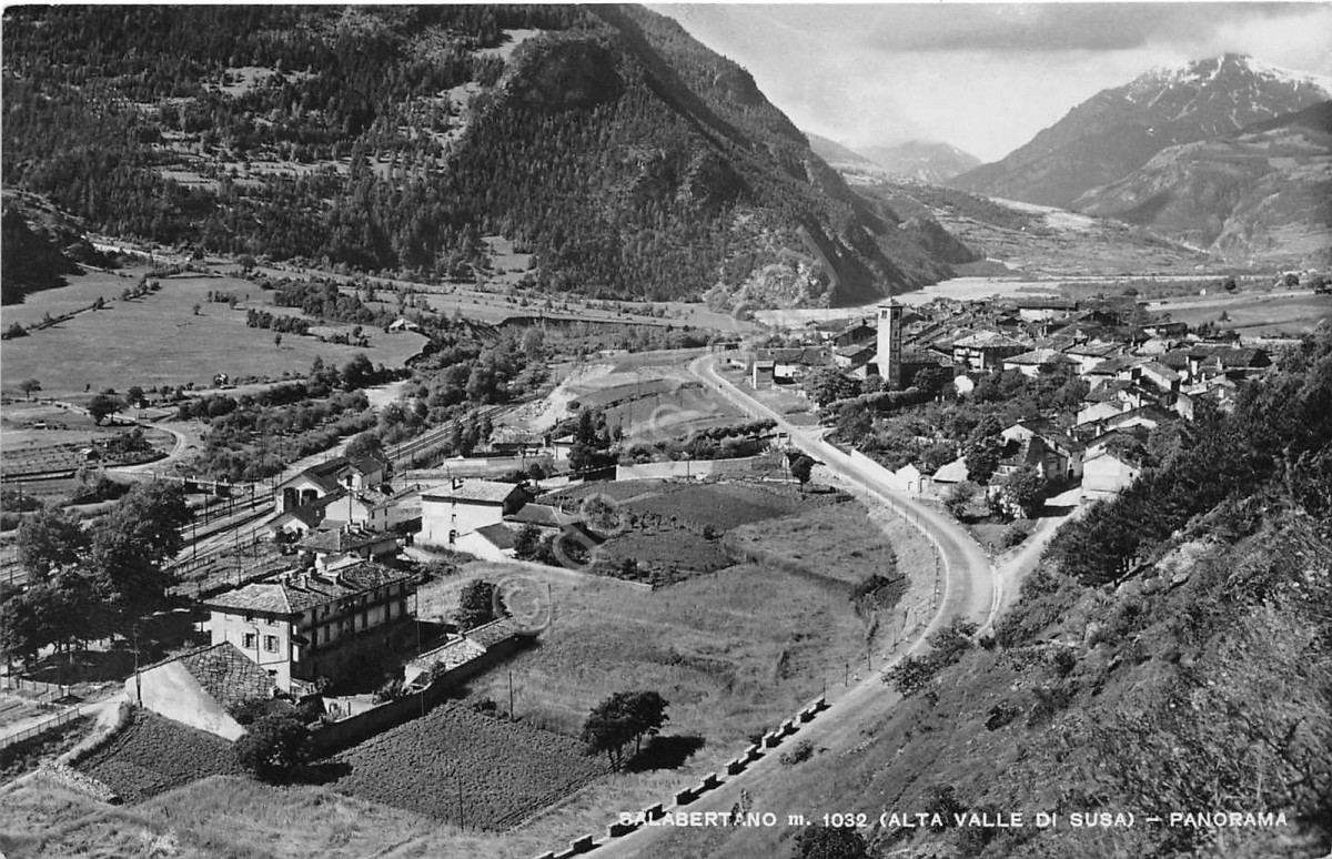 Cartolina - Salabertano - Panorama - anni '50