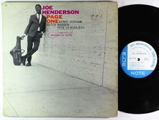 Joe Henderson - Page One LP - Blue Note - BLP 4140 Mono RVG Ear NY USA