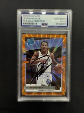 Desmond Bane signed autographed Donruss Orange Laser Rated Rookie Card PSA/DNA 