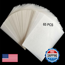 Jusbuya 65Pcs Heat Shrink Plastic Sheets Shrink Film Dink Paper Sheets Blank