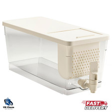 IKEA KLIPPKAKTUS Fridge Water Dispenser Container with Tap Transparent 4.5L
