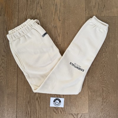 Fear Of God Essentials Sweatpants Joggers Tracksuit Bottoms Buttercream  Small UK