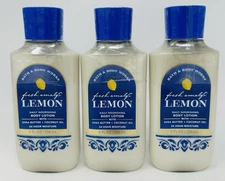 FRESH AMALFI LEMON BATH & BODY WORKS BODY LOTION HAND CREAM 8FL OZ/LOT OF 3