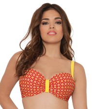 Curvy Kate CS2811 Casablanca Padded Balcony Bikini Top in Saffron