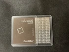 100 gram Silver Bar Valcambi Suisse 100x1 Gram Silver CombiBar Certified Assayer