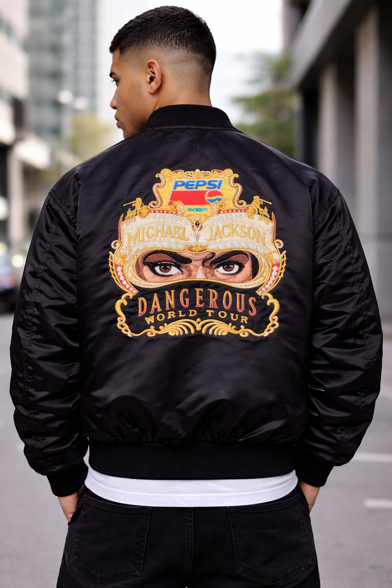 Michael Jackson Dangerous Tour Jacket | MJ Inspired Pepsi Bomber