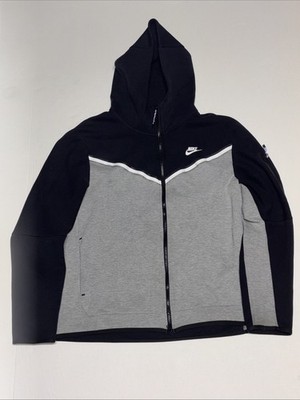 Nike Tech Fleece Jacket , Black, Gray And White Color Way Full Zip Up Size Xl