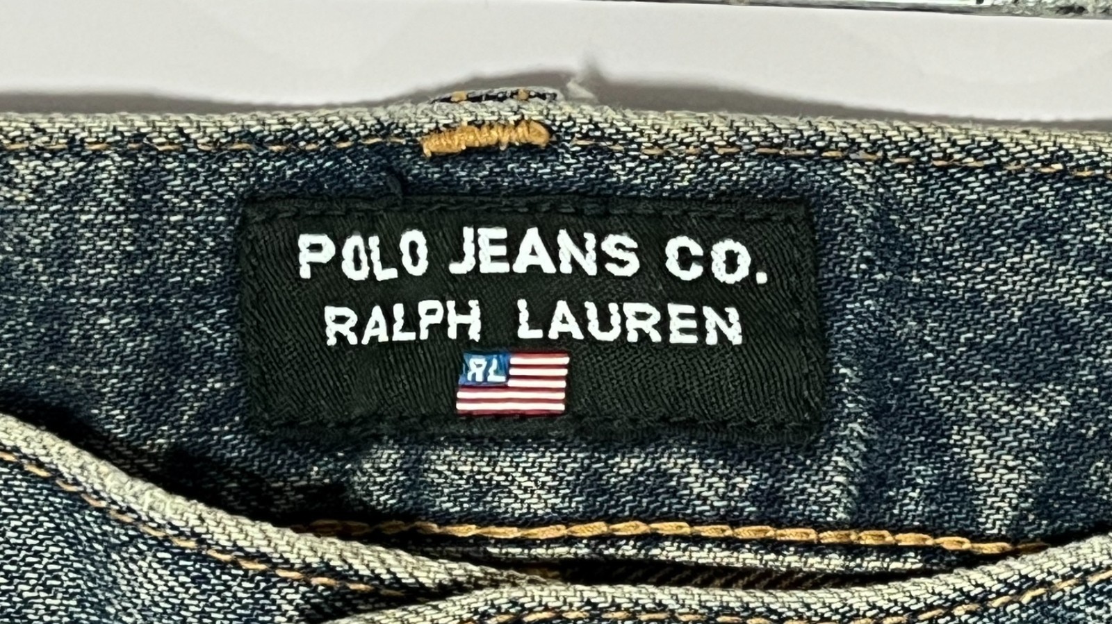 Rare Vtg Polo Jeans Co Ralph Lauren MADE IN JAPAN Baggy Denim Wide Leg W32 Y2K image 3