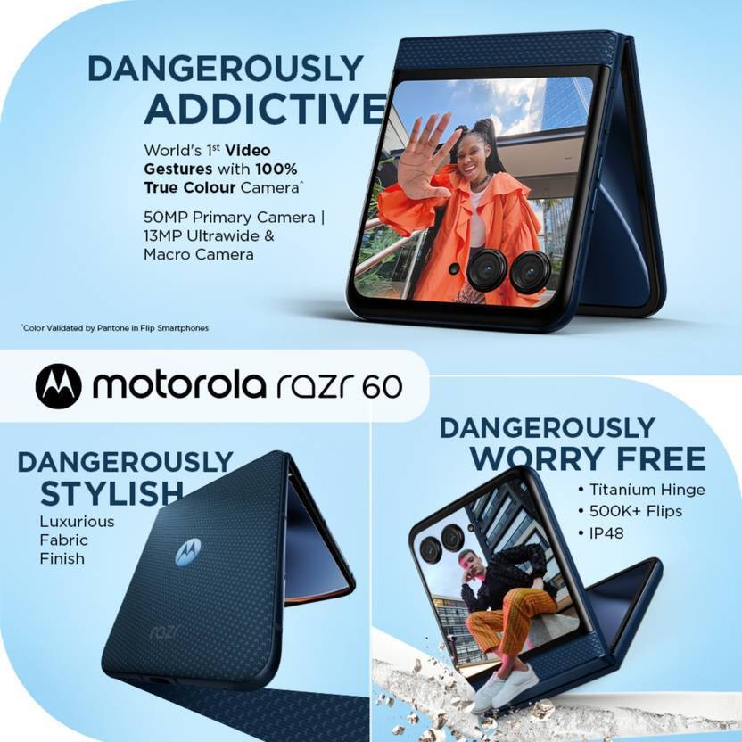 MOTOROLA Razr 60 (Gibraltar Sea, 256 GB 8 GB RAM)Dimensity 7400X