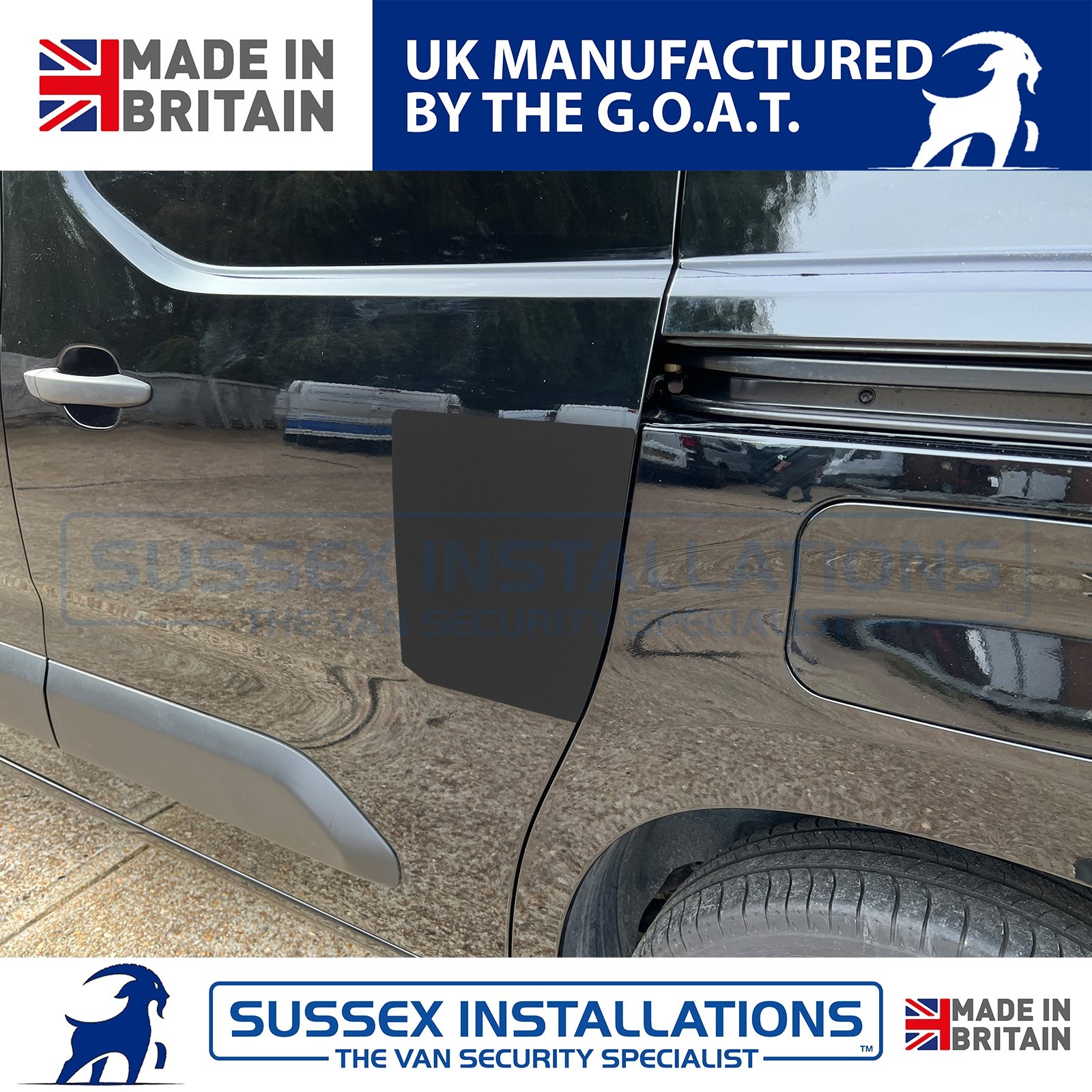 Shield Set For Berlingo Partner Proace City Combo Doblo Twin Doors Black