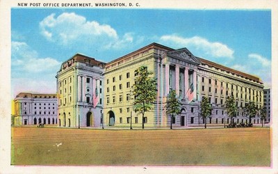 Washington DC Post Office Vintage Postcard