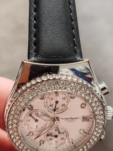 Womens Silver Yves Bertelin Chronograph Watch - Picture 8 of 9