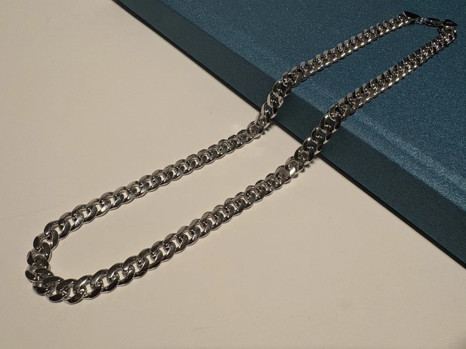 Solid 925 Sterling Silver Miami Cuban Link Chain – 20” – 8mm – 60g – Bold Men’s - Image 3 of 4