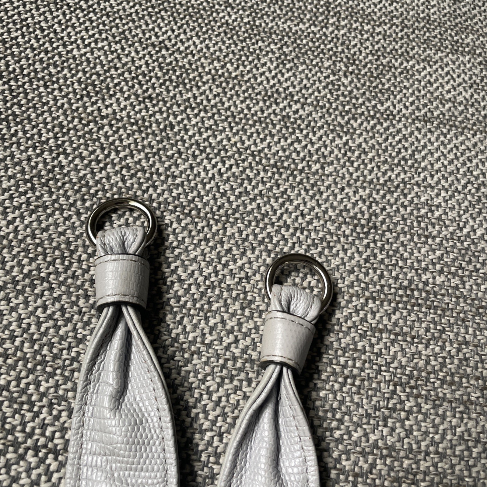 COACH Replacement Gray Embossed Leather Silver To… - image 4