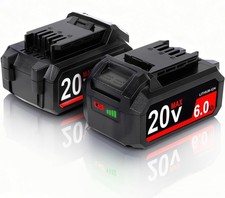 2 Pack Upgraded 20V 6000mAh SkILPWRCORE Battery: Replaces BY519601/603/702