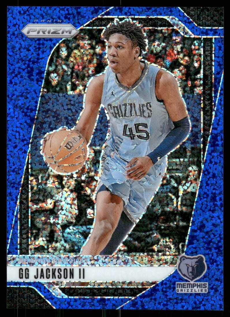 2024-25 Panini Prizm #208 GG Jackson II Prizms Blue Sparkle #/144
